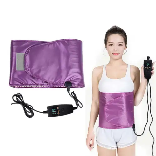Imagen 1 del producto Cinturón calefactor de Sauna eléctrico para adelgazar, pérdida de peso, belleza, infrarrojo lejano, herramienta para aliviar el dolor de espalda y vientre Menstrual femenino