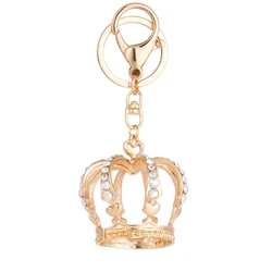 2024 New Sparkle Crystal King's Crown Keychain Car Key Ring Souvenir Gift for Family