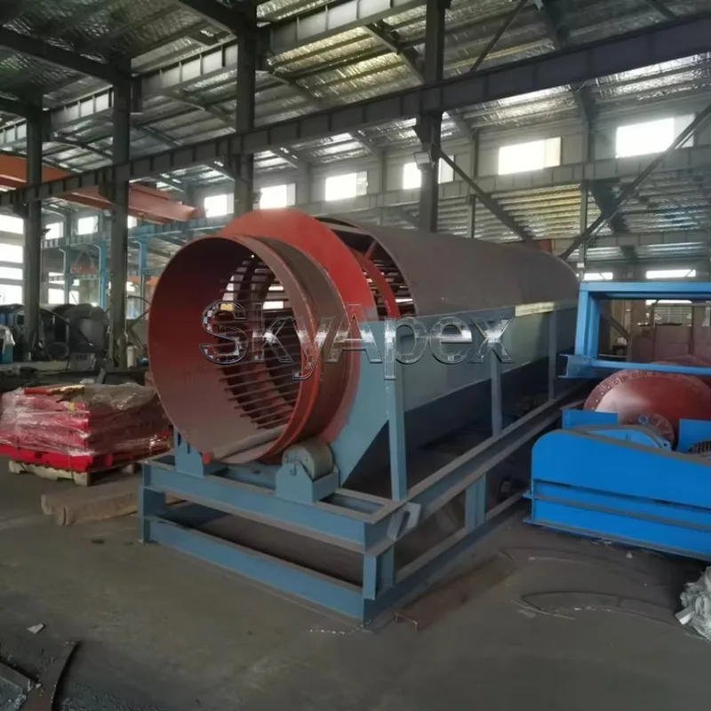 Deposit Price Heavy Duty Industrial Gravel Sand Trommel Screen Rotary Drum Vibrating Screen For Mining Quarry Sand Separation view 4