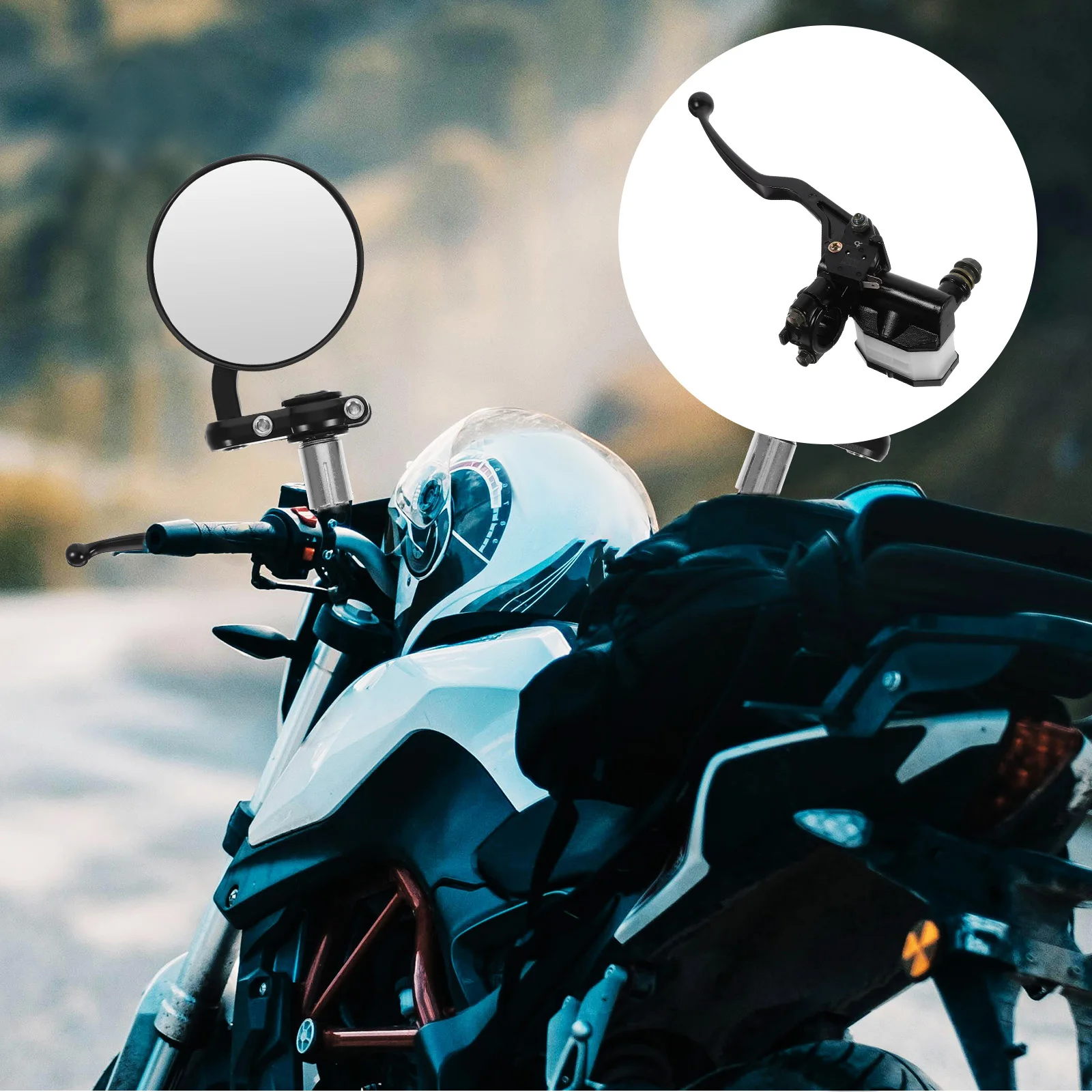 

Upper Pump Assembly Sturdy Iron Material Front Disc Brake Motorcycle Supplies Clutch Fluid Tank Compatibility Auxiliary Fuel