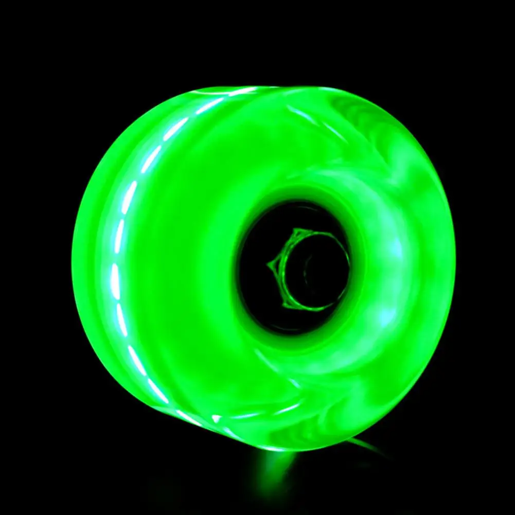 4 Pack Roller Skate Wheels Quad Light Up Skateboard Wheels with Bearings Roller Hockey Wheels for Double Row Skating Skateboard