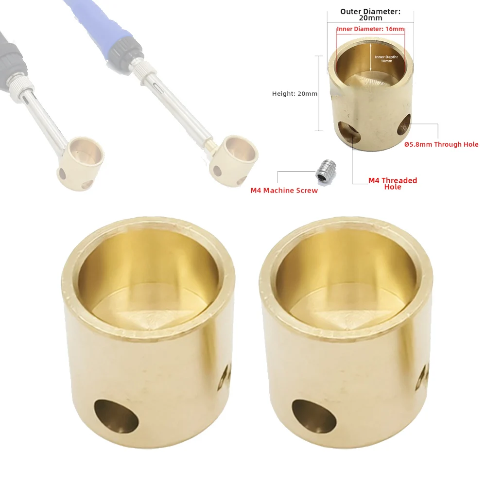 1pc Brass Solder Container T12 Series 936 907 Soldering Iron Tip Adapter Soldering Stand Soldering Container Accessories