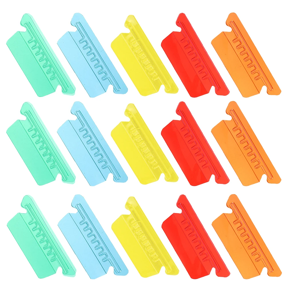 

Colorful Label Index Sheets File Folders Plastic Tabs Smooth Surface Lightweight Compact Size Document Binder Folder Inserts