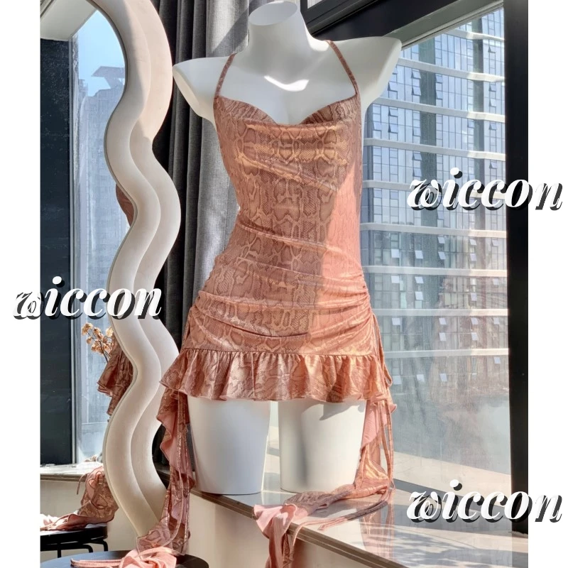 

Костюм для косплея Viper, женское сексуальное розовое светоотражающее вечернее платье со змеей, карнавальный наряд на Хэллоуин