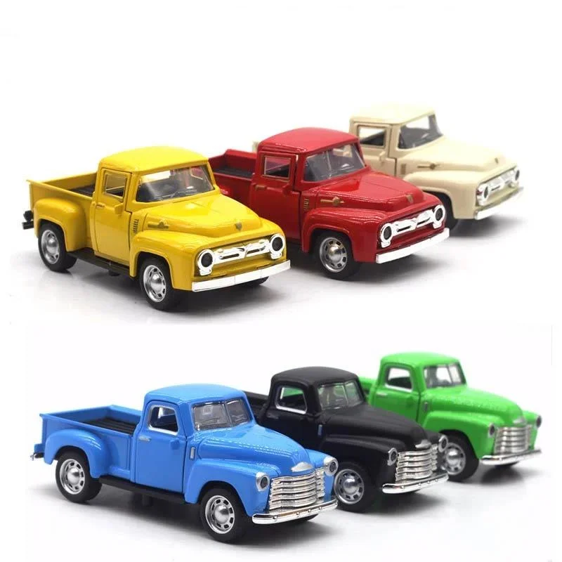 

1/30 12CM Alloy Metal Diecast F100 Pickup Truck Vintage Car Toy Model