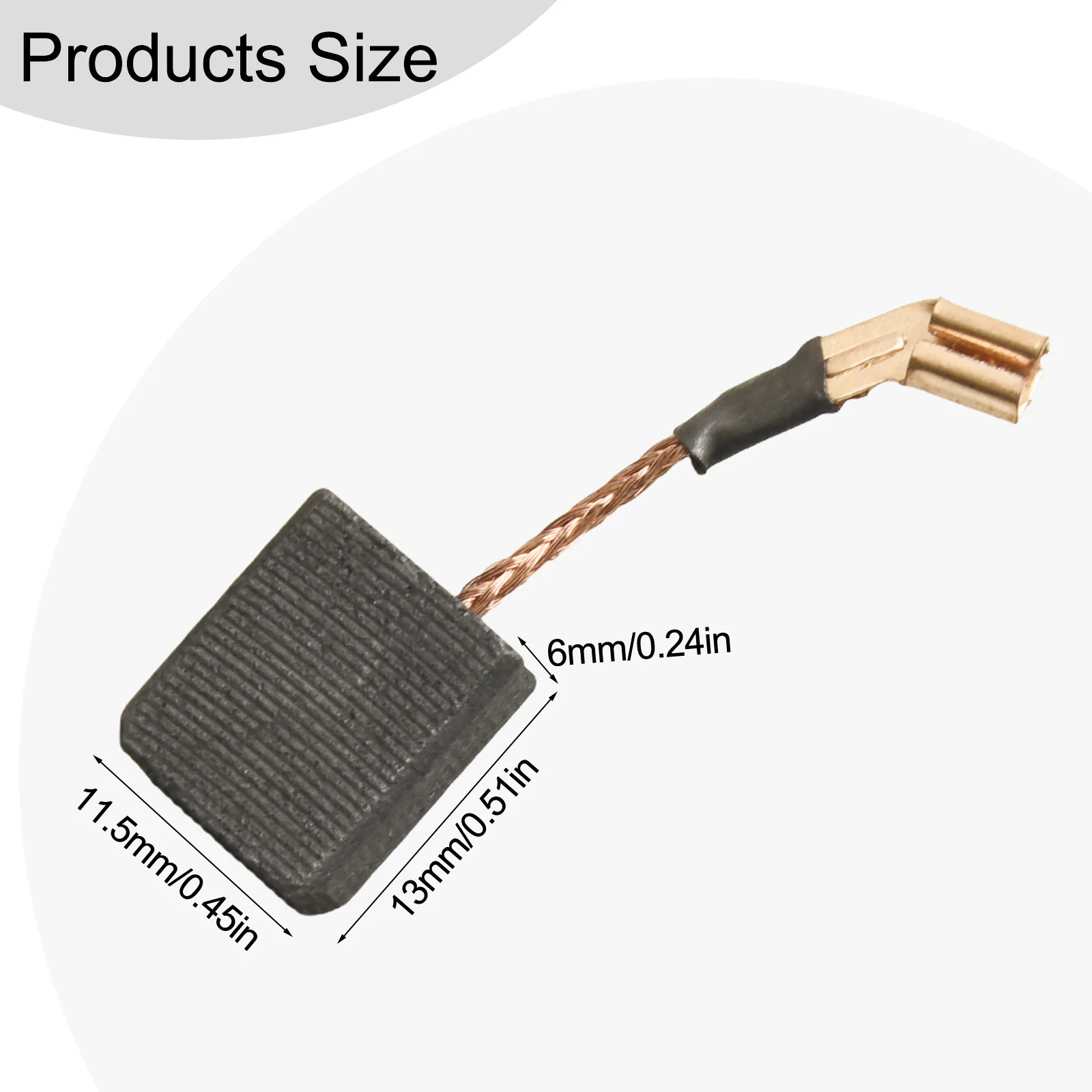 As Shown Motor Brush Replacement Brushes For N257540 Simple Operation Carbon And Metal Material Compatible With DWE4214
