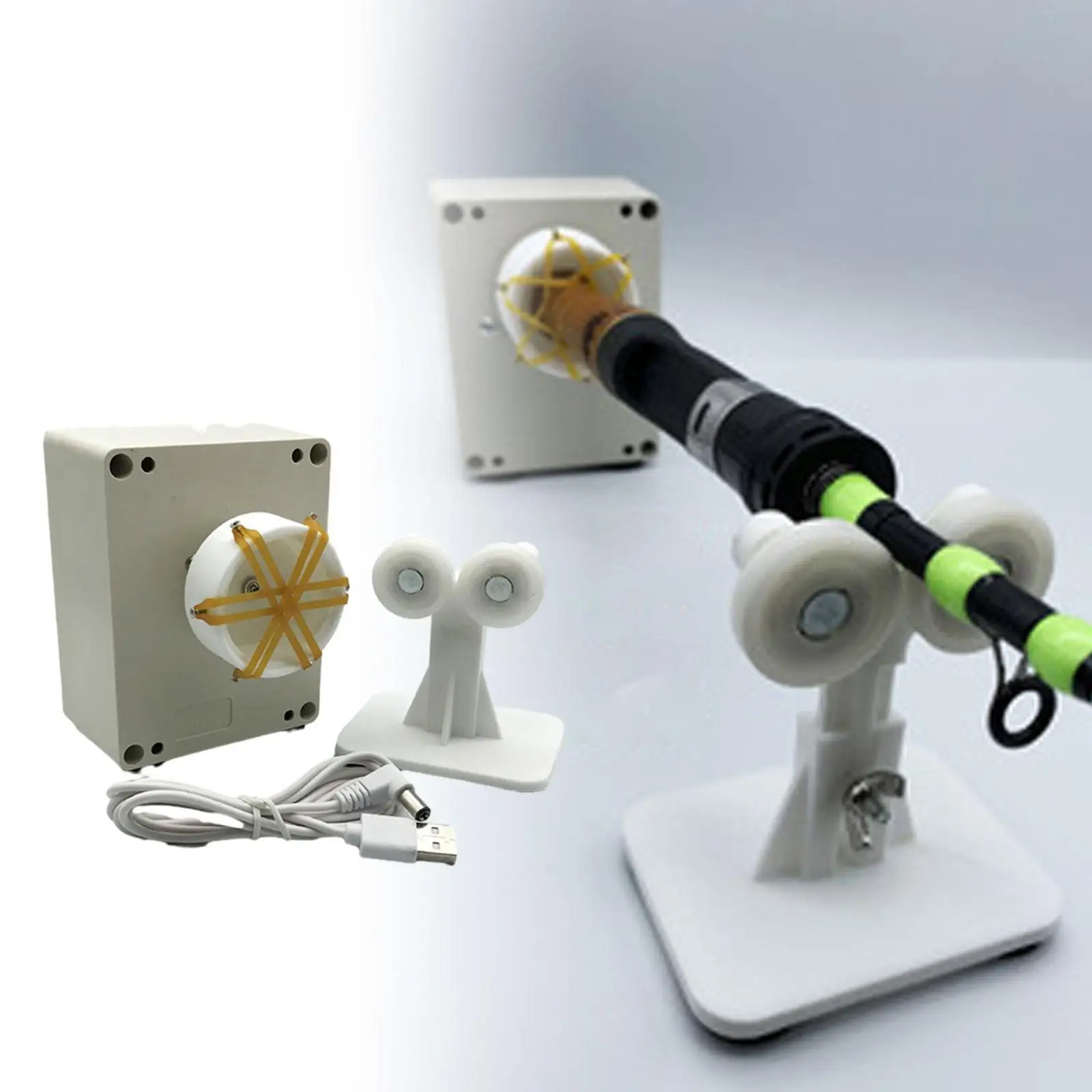 

Fishing Rod Repair Tool Fixed Rod Fittings Epoxy Painting Drying DIY Base Electric Professional Fishing Pole Wrapping Equipment