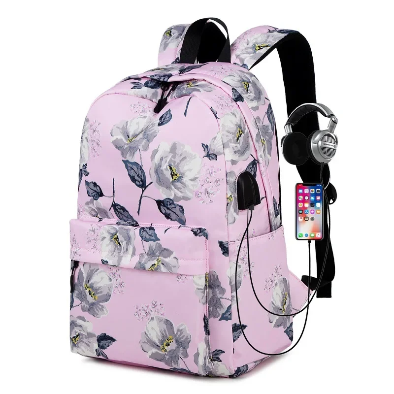 Mochila escolar con estampado para mujer, morral escolar de nailon para exteriores, mochila de moda para niñas y niños, novedad