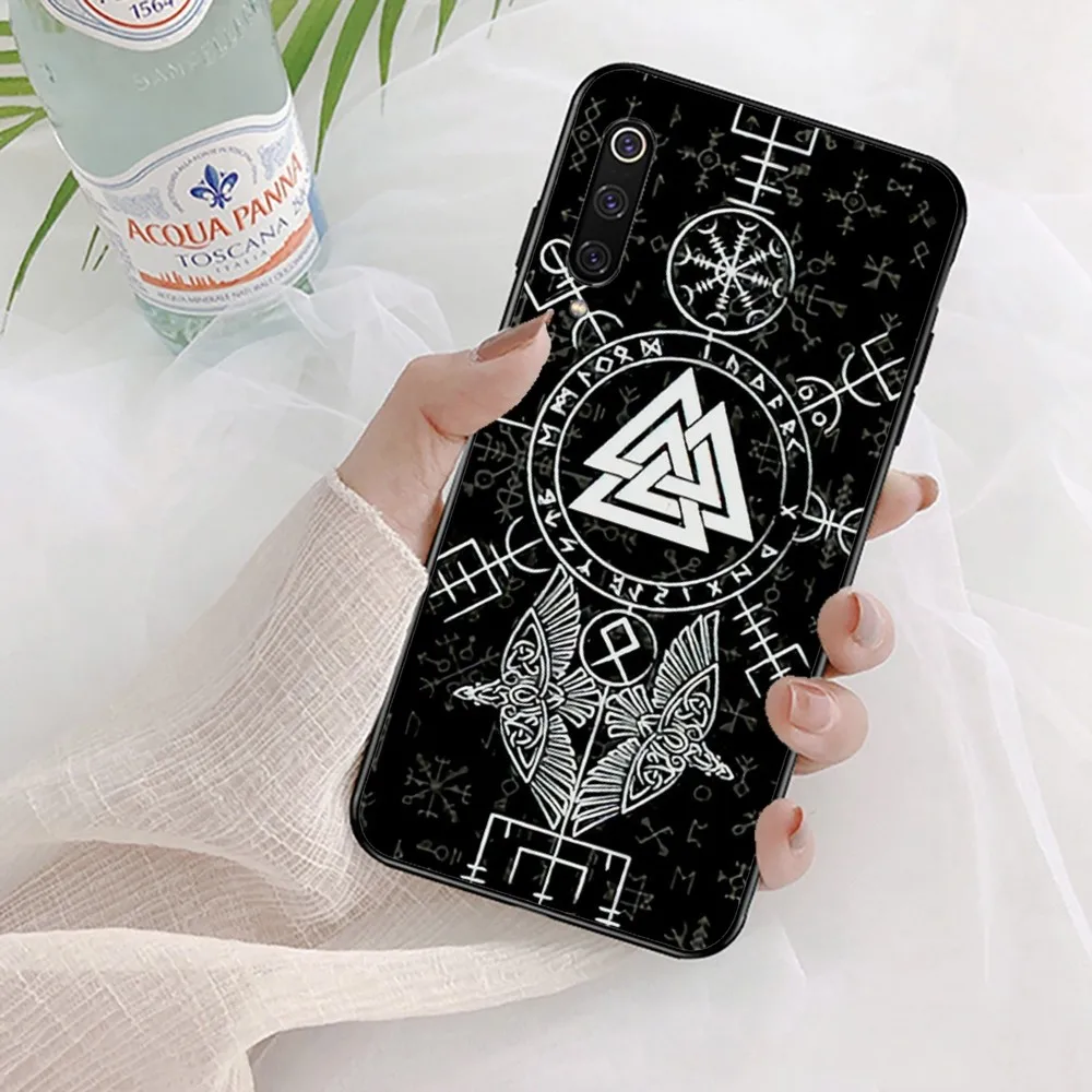 Logo V-Viking V-Vegvisirs Phone Case For Xiaomi Mi 5X 8 9 10 11 12 Lite Pro 10T PocoX3pro PocoM3 Note 10 Pro Lite