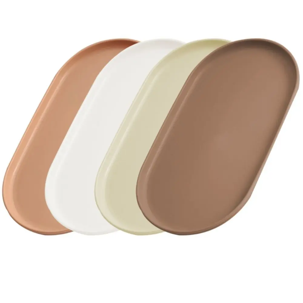 Nordic Style Plastic Dessert Tray Stackable Oval Serving Tray Multi-Function Exquisite Storage Tray Wedding Party