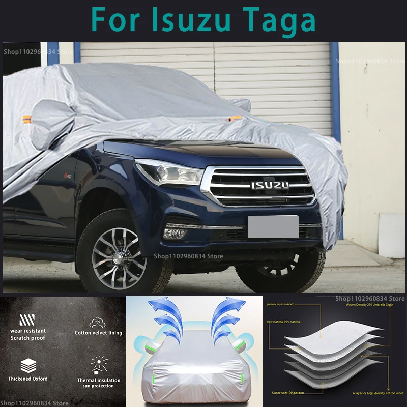 

Водонепроницаемый чехол для автомобиля ISUZU Taga, чехол для защиты от УФ-лучей, пыли, дождя, снега