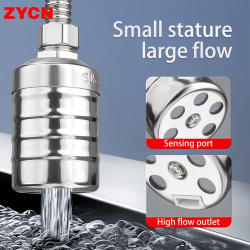 Imagen 2 del producto Válvula de Control de nivel de agua automática de acero inoxidable 304, 1/2 "", 3/4"", 1 "", válvula de bola flotante de gran flujo, interruptor de piscina de torre, grado alimenticio