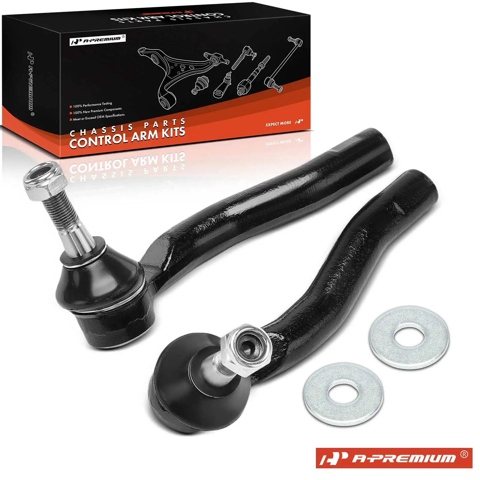 A-Premium 2x Front Left & Right Outer Tie Rod End for Toyota Prius 2004-2009