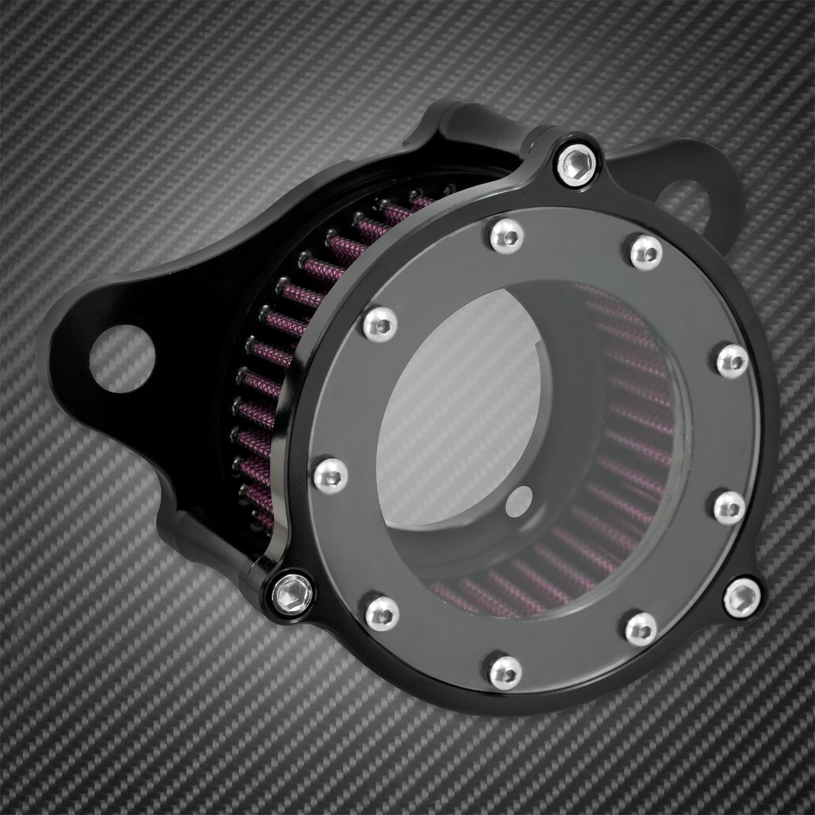 Motorcycle Air Cleaner Transparent Intake Filter For Harley Sportster XL 883 1200 48 72 Iron Super Low Roadster Custom 2004-2023