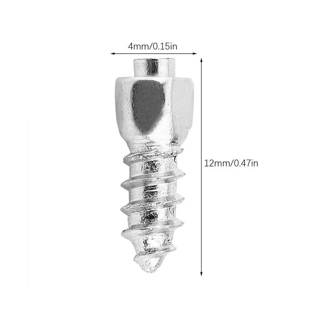 Durable 400Pcs Non-Slip  Tire Spikes Tungsten Steel Nails 12mm Wheel Boltsbolts For Premium Car ATV Winter Safe Drive Emergency