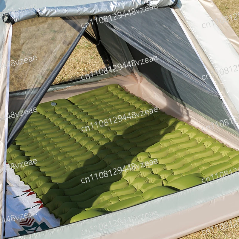 Mat Travel Bed  Sleeping Mattress with Pillow for Hiking Outdoor Double Sleeping Pad for Camping Self-Inflating