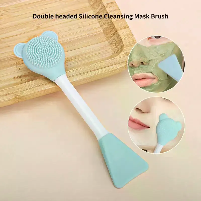 4pcs DIY Facemask Mixing Tool Kit, Face Mask Mixing Bowl Set, Facial Mask Bowl Stick Spatula Silicone Soft Face Brushes