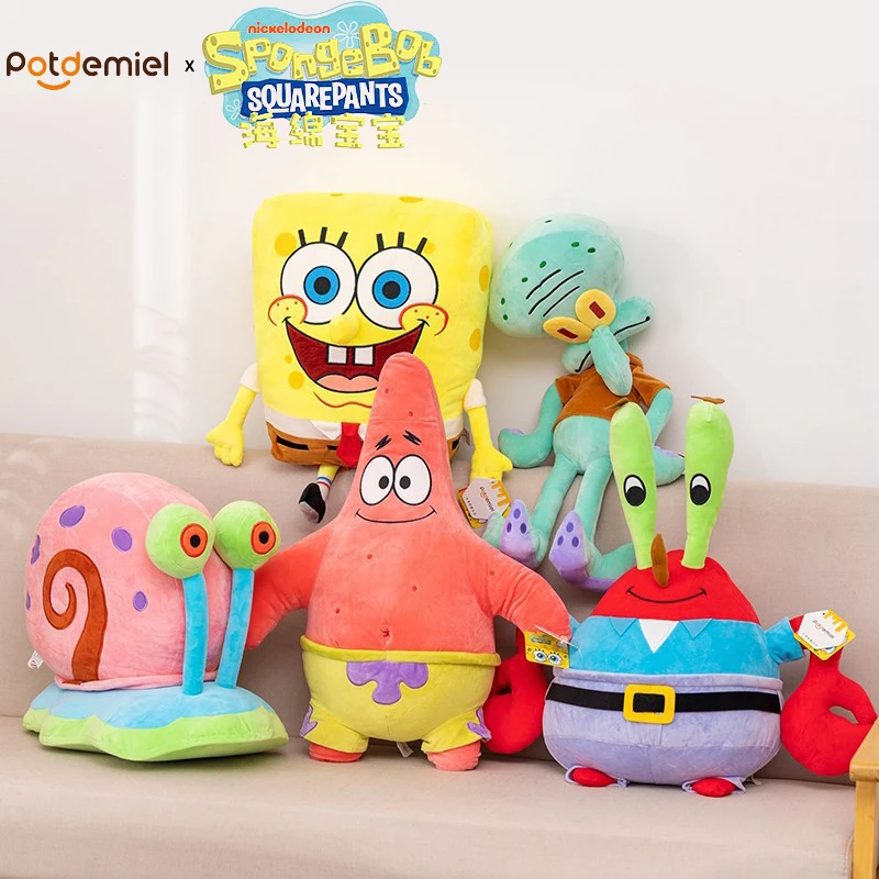 Peluches Originales de Bob Esponja, Patricio Estrella, Eugene H. Krabs, Gary el Caracol, Almohadas Decorativas, Lindos Peluches, Regalos
