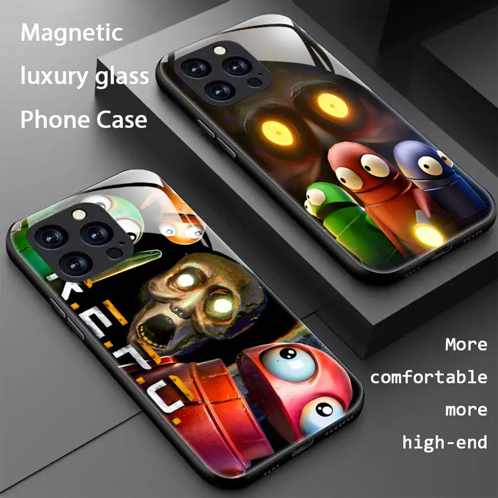 شعبية REPO لعبة كول جراب هاتف آيفون 16 15 14 13 12 11 X XR XS 8 Plus Mini Pro Max الزجاج المغناطيسي جراب هاتف #1