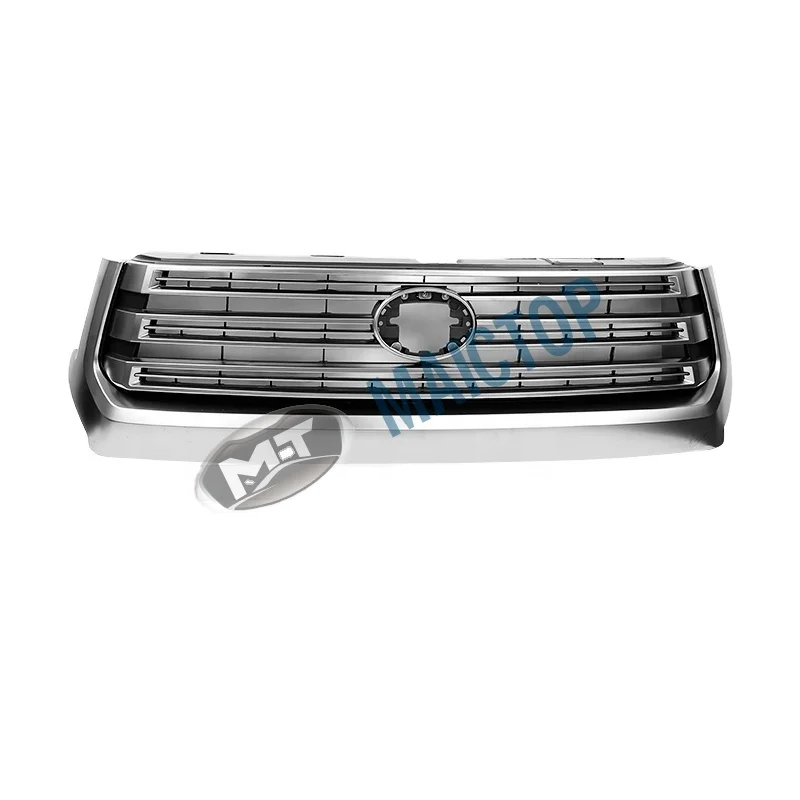 

Modification Car Accessories Front Bumper Grill for Tundra 2018-2019 Silver Chrome ABS Plastic Material Car Front Grille