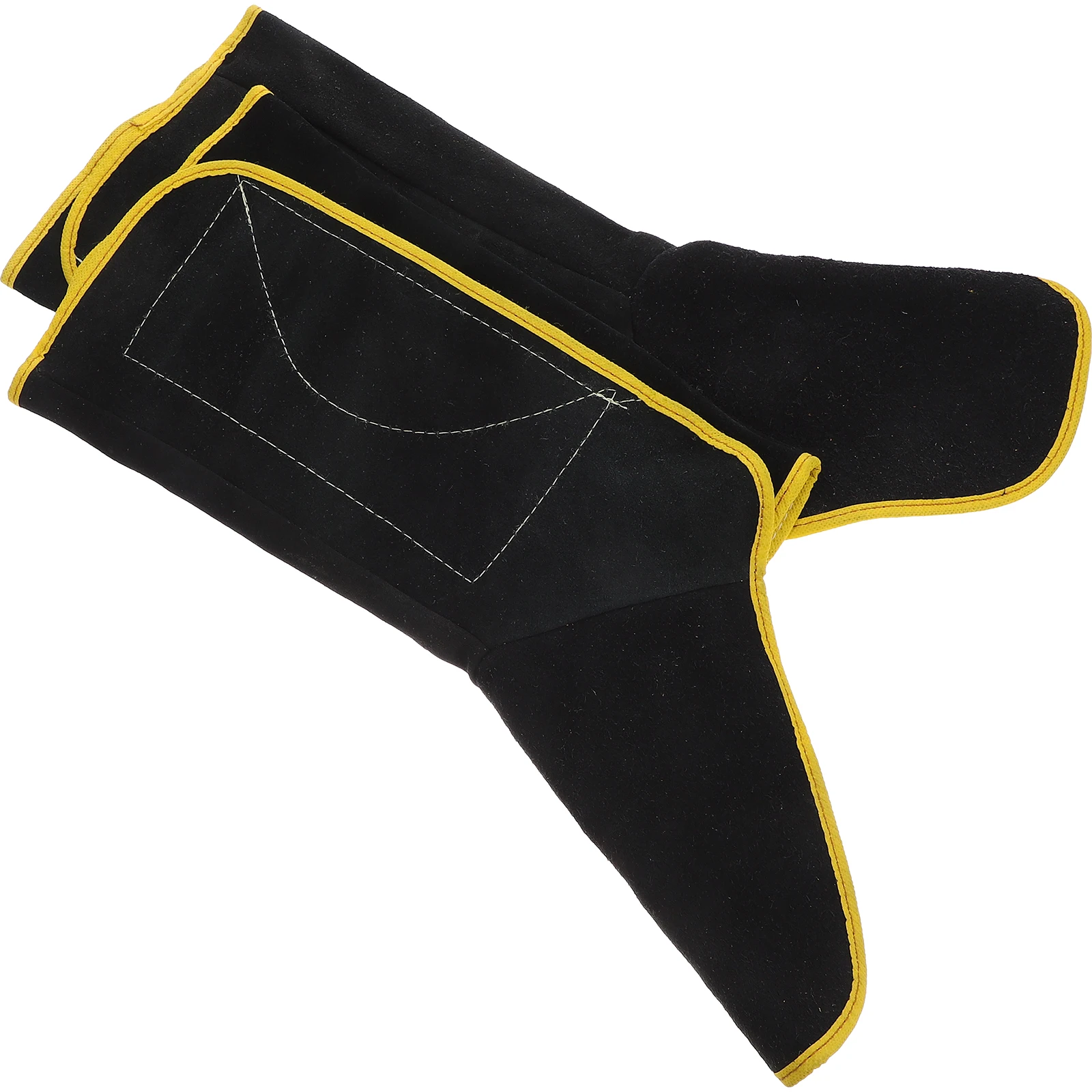 

Welding Foot Protection Cowhide Boot Cover for Men Black Large Size Heat Insulation Welder Supplies Protective Covers Boot