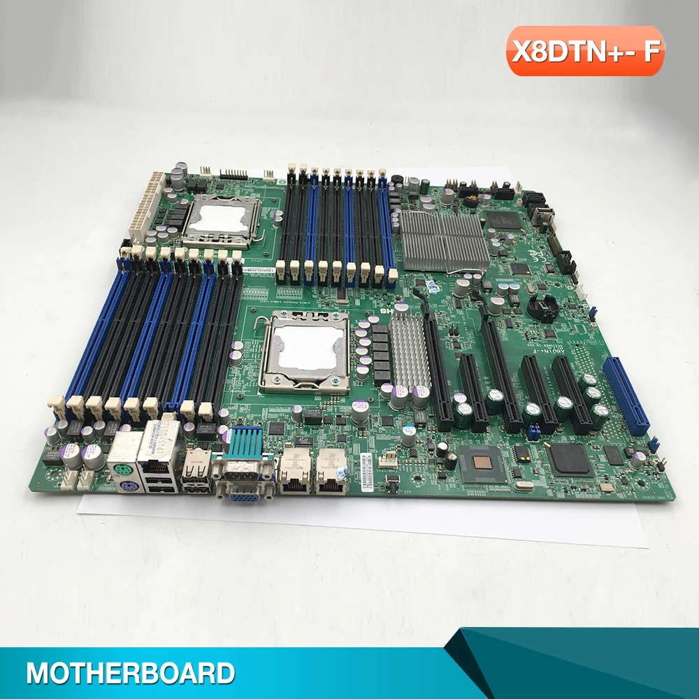 X8DTN +- F اللوحة الأم للخادم ثنائي الاتجاه X58 LGA1366 5520 رقاقة دعم معالج Xeon سلسلة 5600/5500