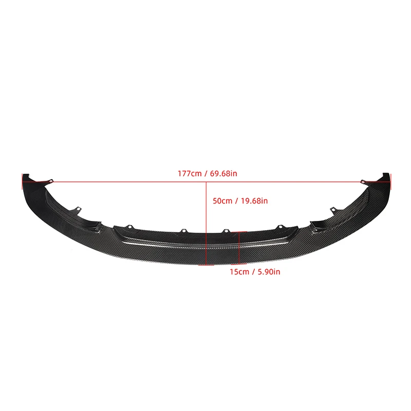 Gloss Black M-per GT4 Style Carbon Fiber Front Lip For BMW M4 M3 F80 F82 Bumper Lip For F80 F82 Year 2014+