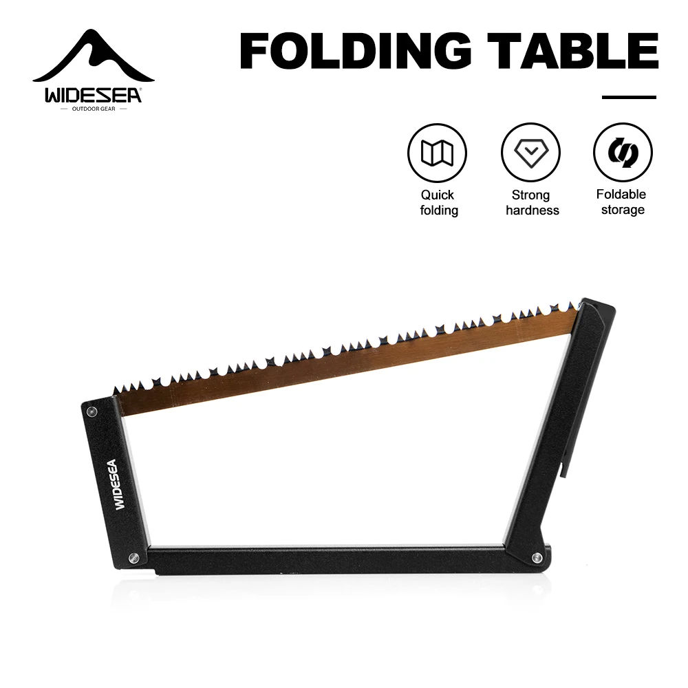 Widesea Folding Hand Saw - Manganese Steel Blade Aluminum Alloy Frame Portable Camping Saw for Tree Pruning Wood Cutting Outdoor image 2