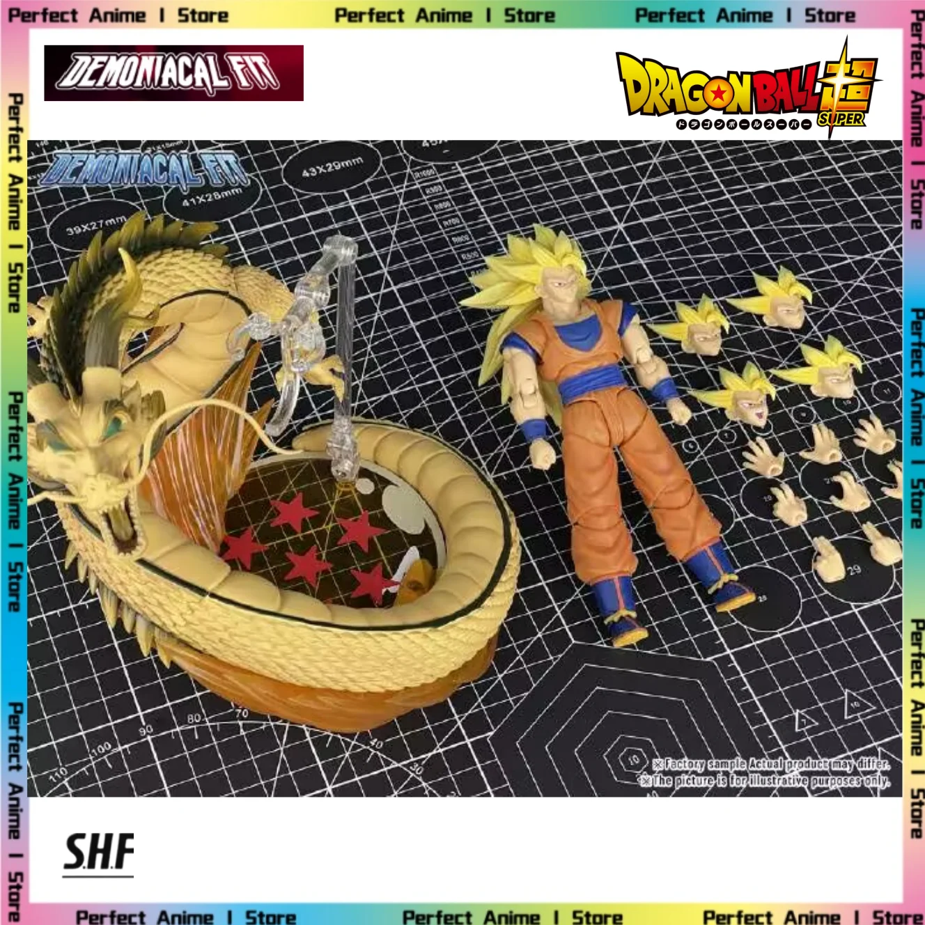

Dragon Ball Demoniacal Fit "Dragon Fist Burst" Demonic Pact Movable Super 3 Goku 6-inch Movable Figure Gift Collection
