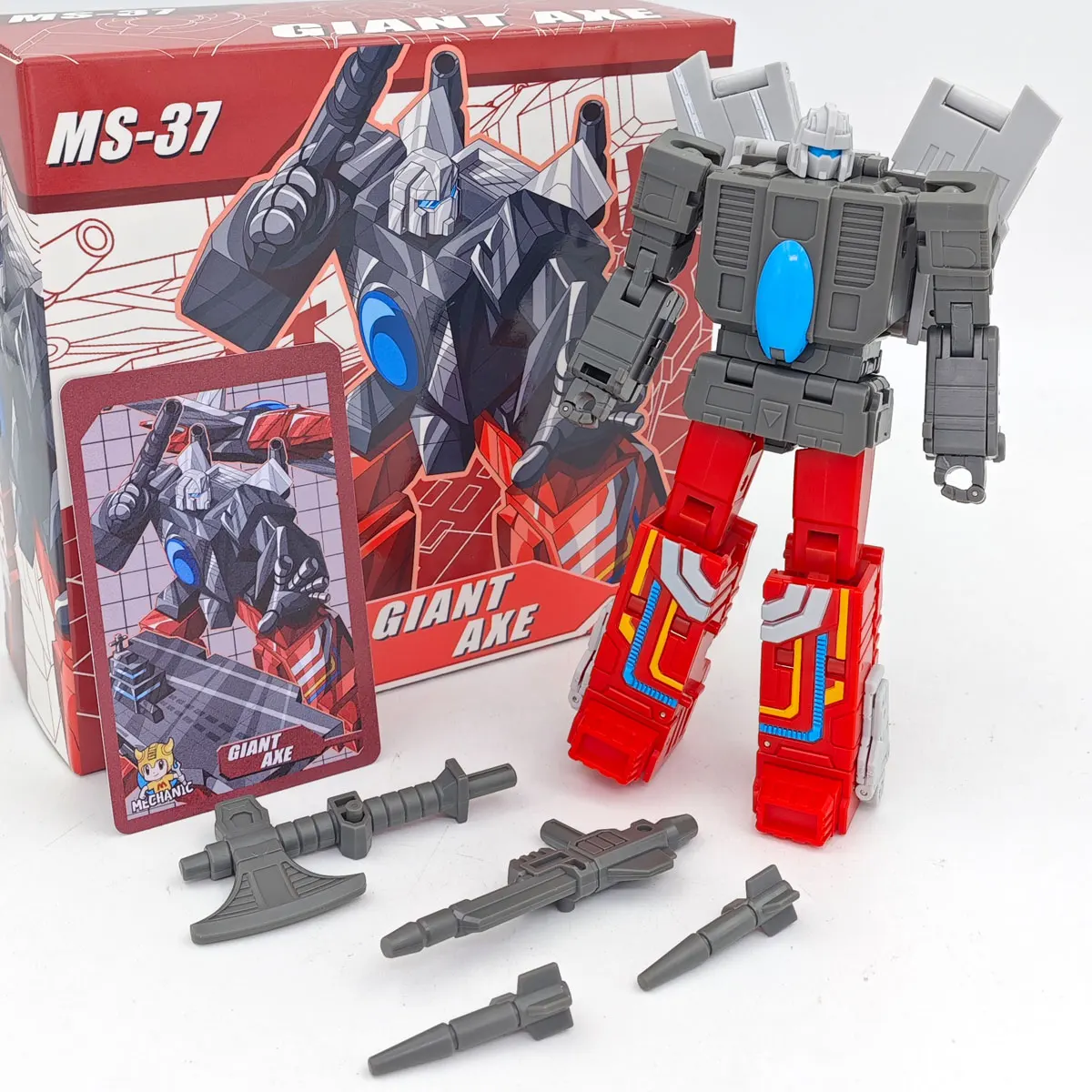 

Dr. Wu And Mechanic Collaborate MS-37 MS-37D MS37 Giant Axe 14cm Transformation Broadside MFT Action Figure