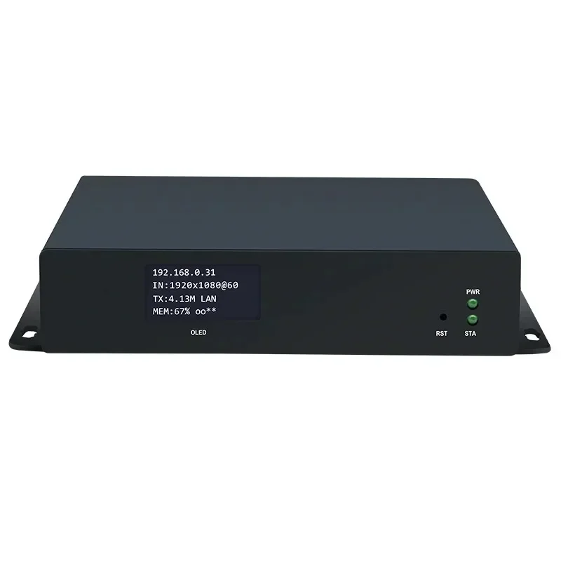 H265 H264 HD 1080P OLED HDMI Video Encoder Support 4 Channels Stream Output HDMI IPTV Encoder