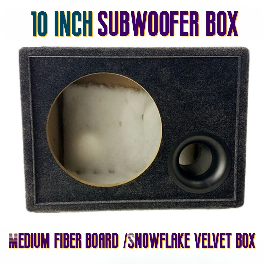 

Car Audio Modification, 10 inch Car/Home Subwoofer Sound Test Box Body Passive Speaker Shell Car Subwoofer Empty Box