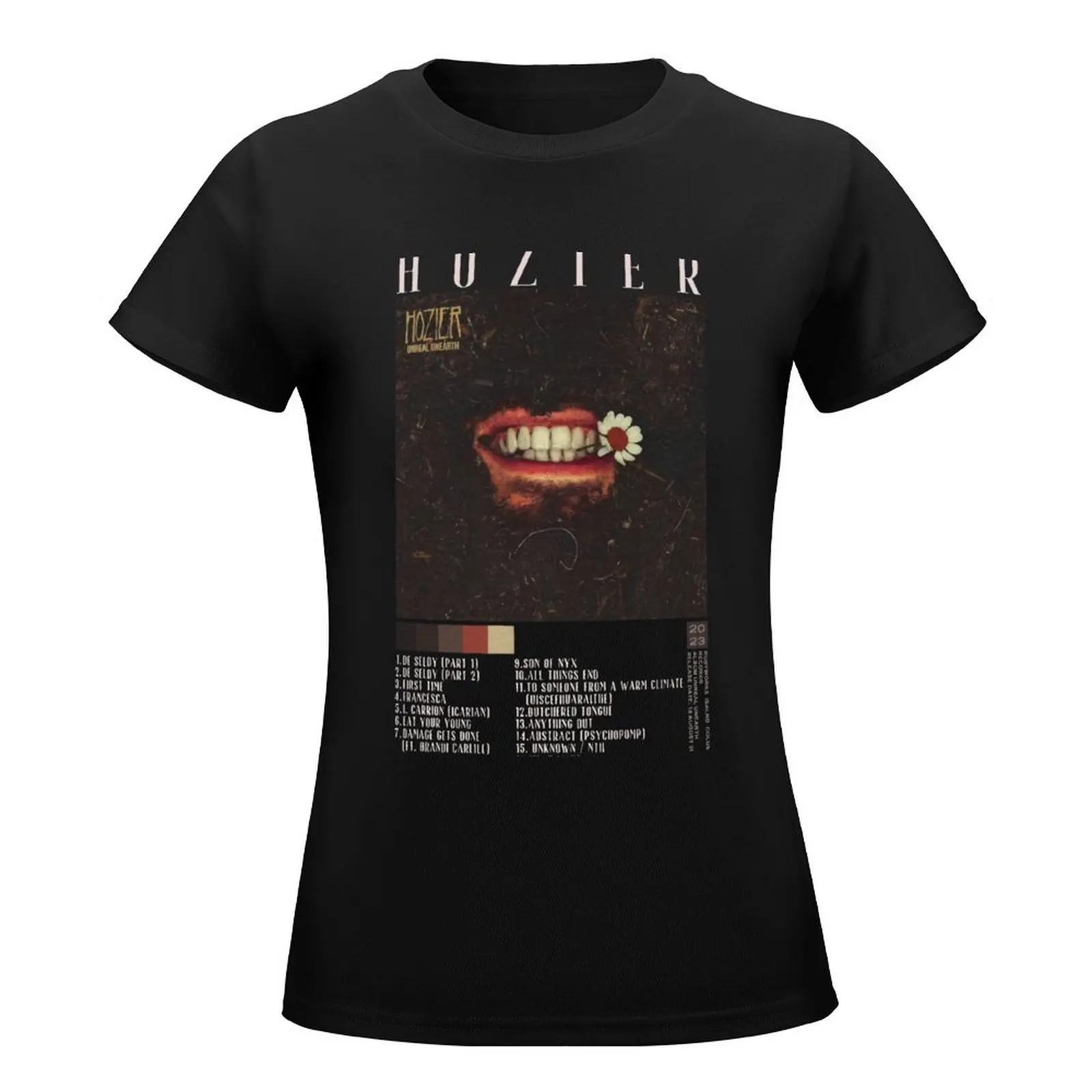 Hozier Unreal Unearth Album T-Shirt graphics animal print shirt for girls Womens clothing