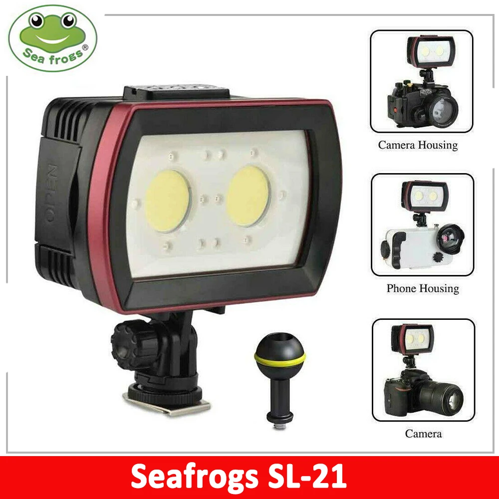 

Seafrogs SL-21 3500LM 40m/130ft Video Light For Waterproof Camera LED Photo Video Fill Light Underwater Diving Photography Light