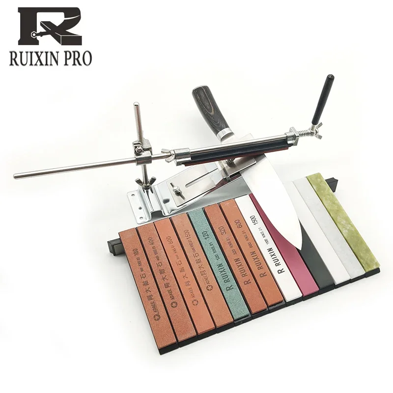 

Ruixin Pro Iii Professional Sharpening System Diamond Sharpening Stone Whetstone Knife Sharpener Angle Guide Kitchen Accessories