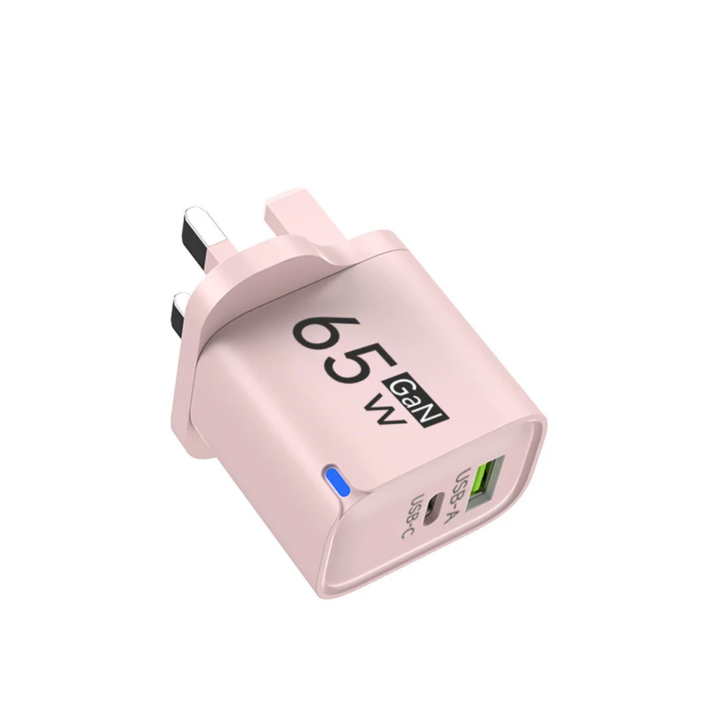 GaN-Ladegerät 65W USB Typ C Schnellladegerät Adapter USB PD Quick Charge 3.0 Adapter für iPhone Samsung Xiaomi EU/US/UK