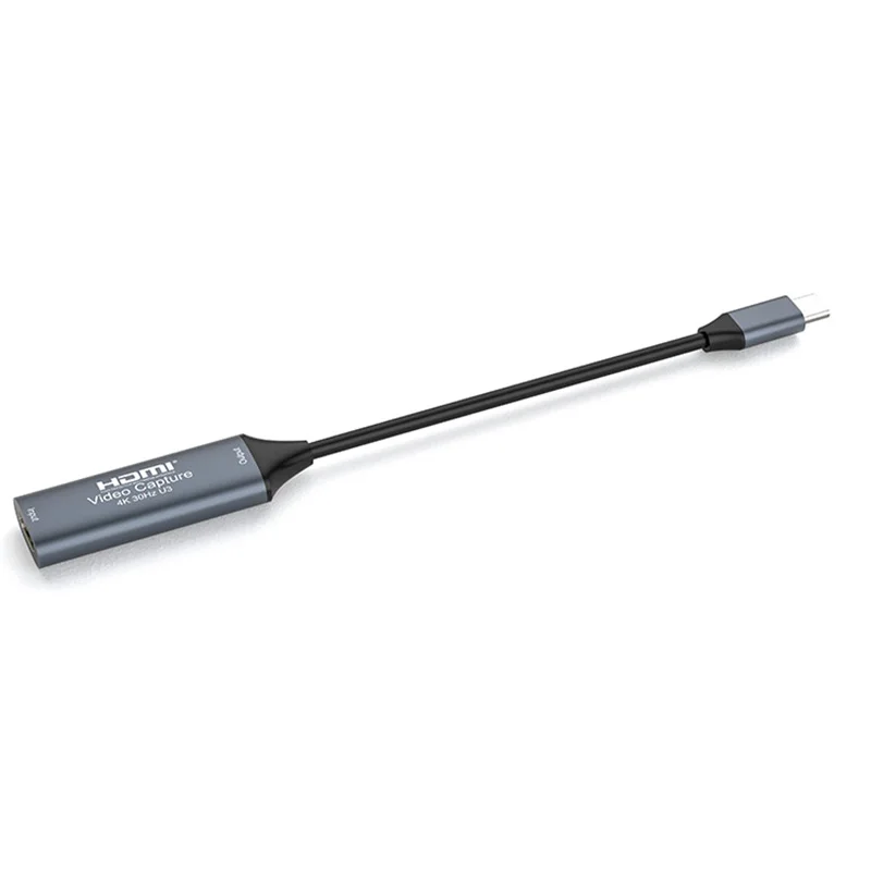 Cartão de captura de vídeo compatível com HDMI, Game Grabber, Gravar para Switch, Xbox, PS4, 5, Transmissão ao vivo, Tipo C USB 3.0, 2.0, 4K, 30Hz,