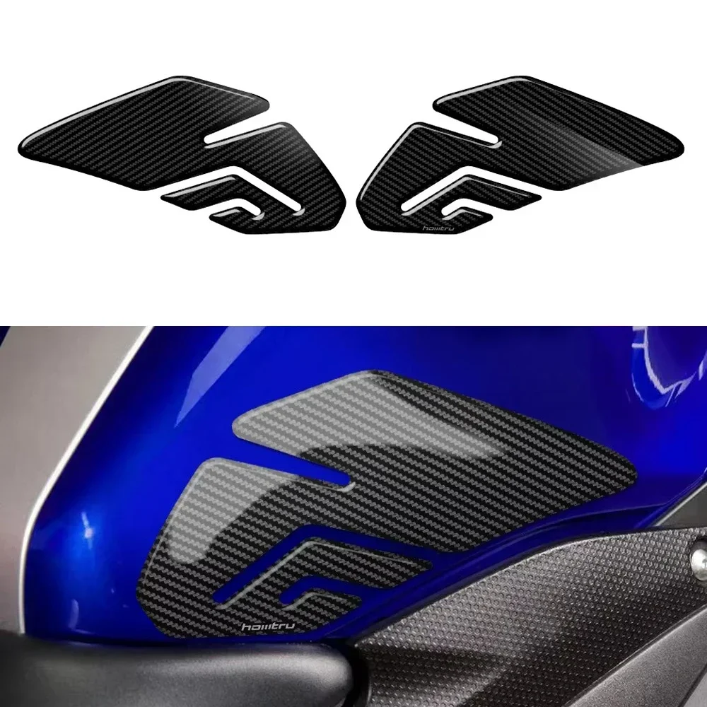 

Motorcycle Anti Slip Tank Pad Sticker Gas Knee Grip Traction Side Pad Decal For YZF-R3 R3 2015-2018
