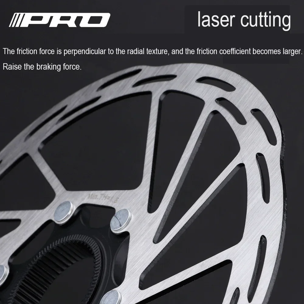 IIIPRO Centerlock Rotor MTB Road Bike Heat Dissipation Cooling Disk Center lock 140/160/180/ 203mm Disc Brake Rotor Center Lock