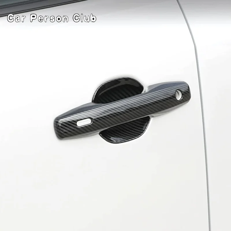 Black Chrome Door Handle Bowl Protective Frame Cover Trims For Toyota RAV4 XA60 2026-2027 Car Exterior Moulding Accessories
