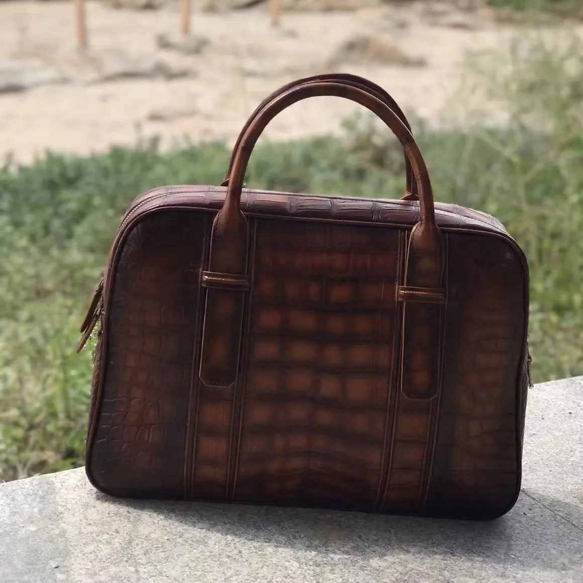 yingshang new men handbag arrival men crocodile bag male brush color