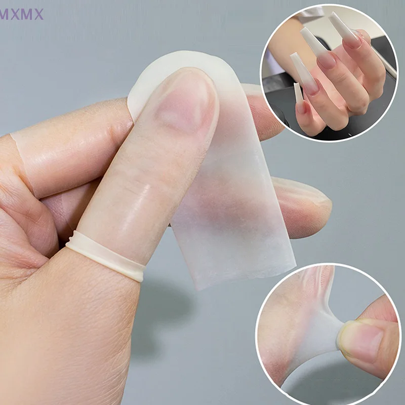 Nail Art Finger Protection COVER Non-SLIP Anti-Static Finger COTS แบบใช้แล้วทิ้งเล็บเครื่องมือ Art Protector COVER