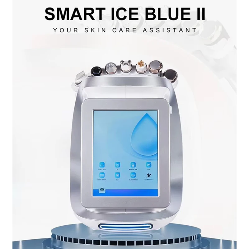 

8 in 1 Hydro Facial Machine Water Peeling Deep Cleansing Blackhead Removal Smart Ice Blue Professional Beauty Salon Spa Device