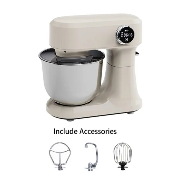 Professional 5L Food Blender Baking 10 Speed Stepless Speed Regulation Mixing Bowl Dough Food Cake Stand Mixer