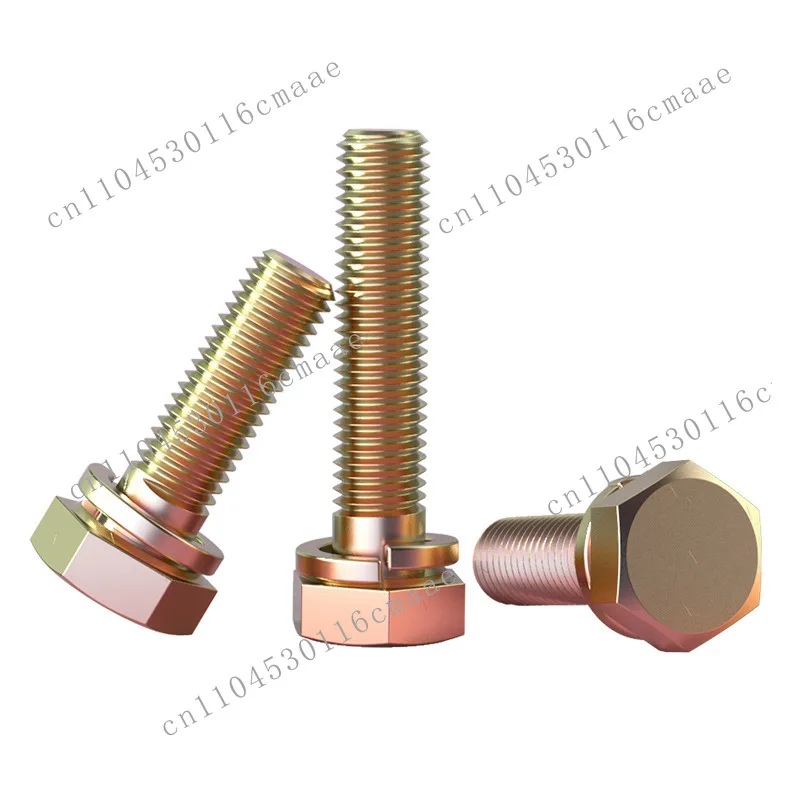 8.8 grade outer hexagonal washer combination bolt GB9074.15 hexagonal head two combination screws