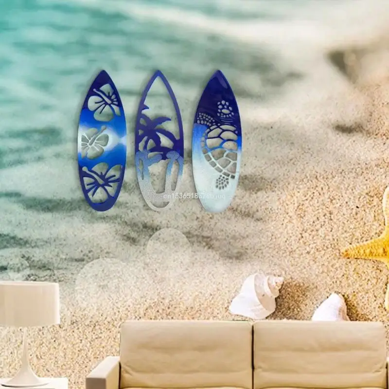 Surfboard Shaped Mould Silicone Mold Wall Decorations Molds Epoxy Resin Moulds Dropship