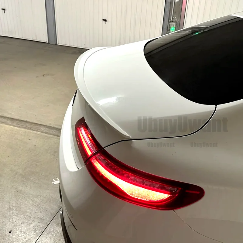 2016 To Up For Mercedes Benz E Class Coupe W213 W238 C238 2 Door E200 E400 Spoiler Wing Lip By Glossy Black Carbon Fiber Look