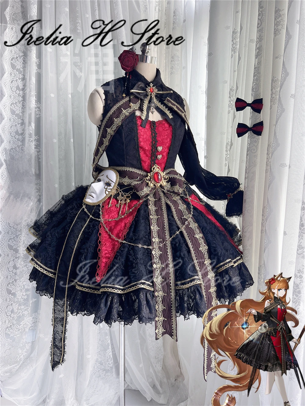 

Костюм для косплея Irelia H Store Arknight Iris, женское платье в стиле Лолита, роскошная версия Mirror Visitor, индивидуальный пошив по размеру