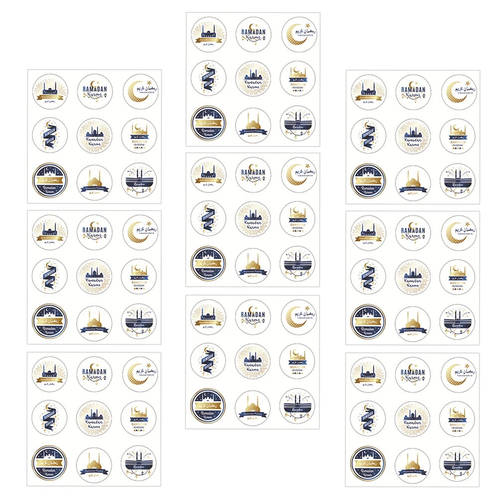 

90 Pcs Eid Mubarak Stickers Bag Seal Party Decor Sealing for Gift Festival Label