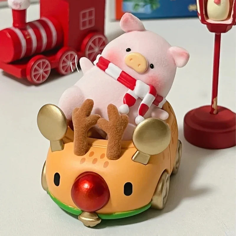 LuLu The Piggy Blind Box Toy Christmas Land Series Mystery Box Caixa Action Figure Modello carino Ornamenti Regali di sorpresa di compleanno